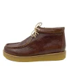 Angulus 7426-102 cognac kort snørestøvle