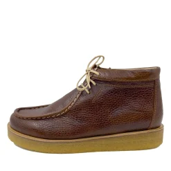 Angulus 7426-102 cognac kort snørestøvle