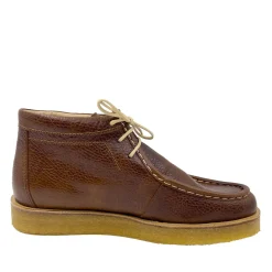 Angulus 7426-102 cognac kort snørestøvle