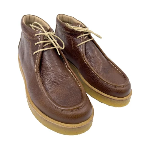 Angulus 7426-102 cognac kort snørestøvle