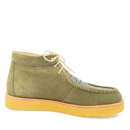 Angulus-7426-102-Grøn-Støvlet-Med-Snøre-Glitter