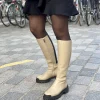 Angulus-7711-101-lang-beige-støvle-grov-sål