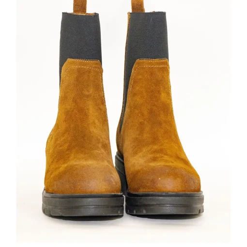 Bella Moda V22654 Ruskind cognac Chelsea boot