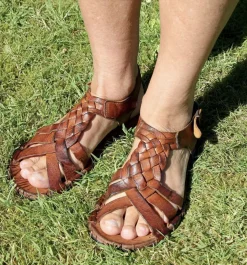 Bubetti 3456 Cognac Patina  rem sandal med flet