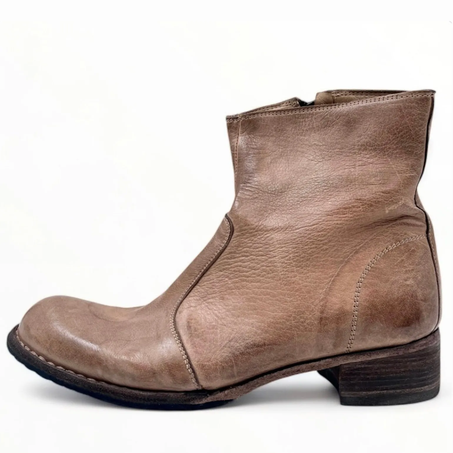 Bubetti 9645 Lux.556 taupe støvle med indvendig lynlås