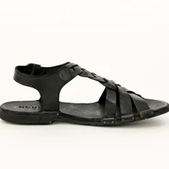 Bubetti 3456 Sort Patina  rem sandal med flet