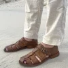 Bubetti Herre Fisherman Sandal 8674 Kork Patina