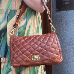 Campomaggi Crossbody Quilt Cognac