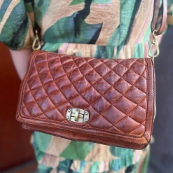Campomaggi Crossbody Quilt Cognac