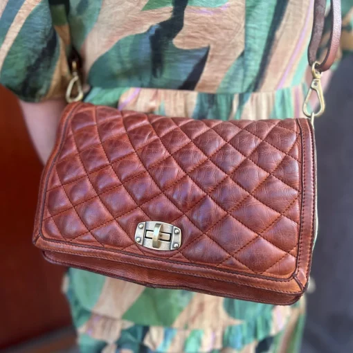 Campomaggi Crossbody Quilt Cognac