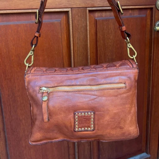 Campomaggi Crossbody Quilt Cognac