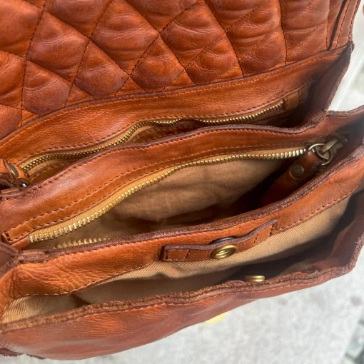 Campomaggi Crossbody Quilt Cognac