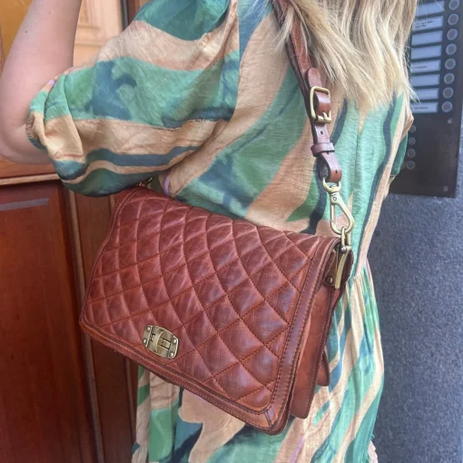 Campomaggi Crossbody Quilt Cognac