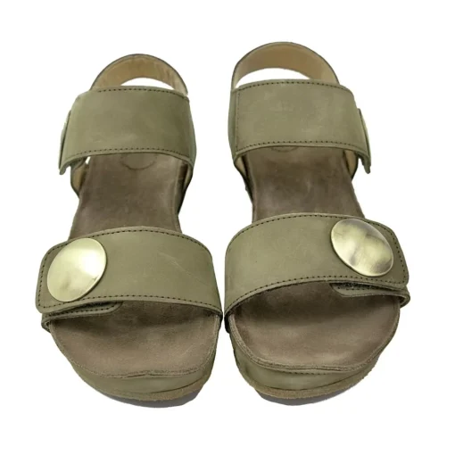 Cashott olive nubuck knapsandal