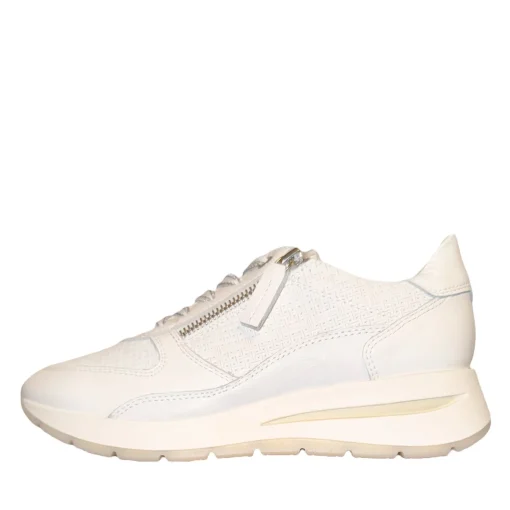 DLSport 6561 Hvid Sneaker med lynlås & Snøre