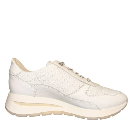 DLSport 6561 Hvid Sneaker med lynlås & Snøre