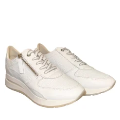 DLSport 6561 Hvid Sneaker med lynlås & Snøre