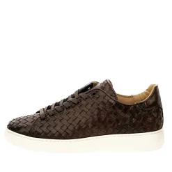Giorgio Herre 18566 Flettet sneaker kastanje brunt skind