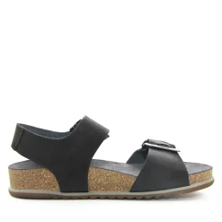 Lofina 2E-113 Sort Damesandal med blød Fodseng