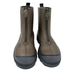 Lofina I6-967 Brun Damestøvle med Lynlås over Vrist