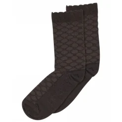 MP Denmark Grace Wool & Silk Socks 59544 Brun
