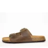 Skvulp 3005.S57 Brun Herresandal i Olieret Skind