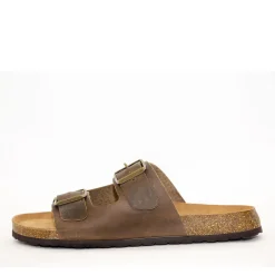 Skvulp 3005.S57 Brun Herresandal i Olieret Skind