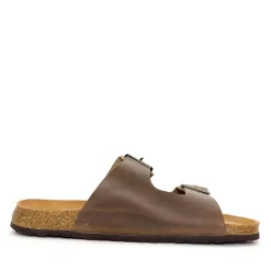 Skvulp 3005.S57 Brun Herresandal i Olieret Skind