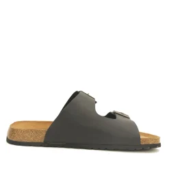 Skvulp 3005.S57 Sort Herresandal i Olieret Skind