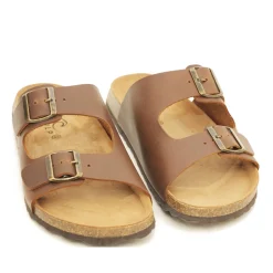 Skvulp 3005.S57 Tan Herresandal i Olieret Skind