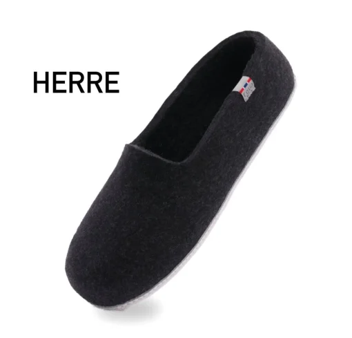 Tova Classic koksgrå - herre hjemmesko
