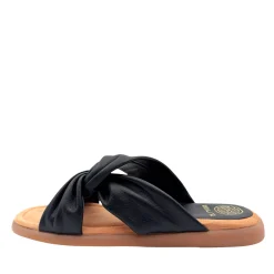 Unisa Camby Sort Slip-inn Sandal På En Non-Slip Sål