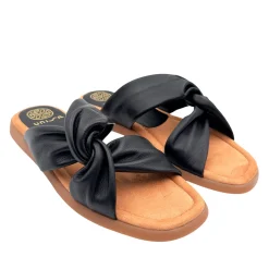Unisa Camby Sort Slip-inn Sandal På En Non-Slip Sål