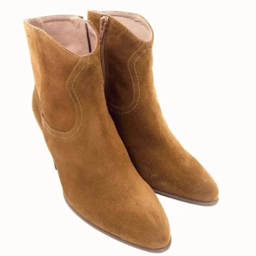 Wonders I-8912 Kort Suede cowboy støvle